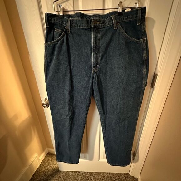 Dickies Mens Carpenter Style Work Blue Jeans 38x30 - Picture 1 of 5